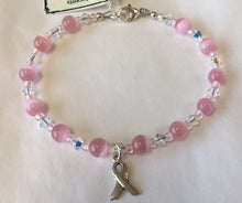 Load image into Gallery viewer, Breast Cancer Bracelet - Lively Accents