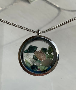 Maine Tourmaline Locket Necklace - Lively Accents