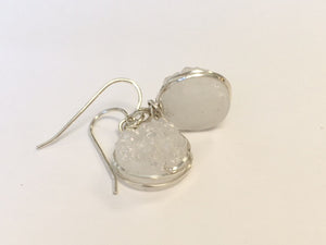 Natural Stone Crystal Druzy Earrings - Lively Accents