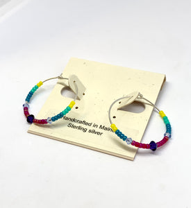 Summer Fun Hoop Earrings - Lively Accents
