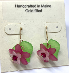Lucite Flower Earrings - Lively Accents