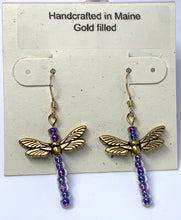 Load image into Gallery viewer, Dragonfly Beaded Earrings - Lively Accents