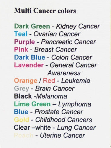 Multi Color Cancer Bracelet Lively Accents