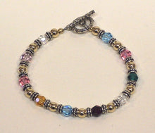 Load image into Gallery viewer, Family Bracelet with Swarovski crystals - Lively Accents