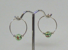 Load image into Gallery viewer, Glass Foil Hoop Earrings - Lively Accents