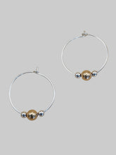 Load image into Gallery viewer, Silver &amp; Gold Hoops - Lively Accents
