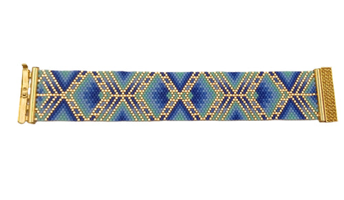 Aztec skies peyote bracelet - Lively Accents