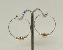 Load image into Gallery viewer, Silver &amp; Gold Hoops - Lively Accents