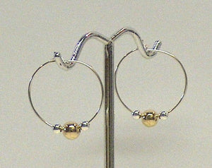 Silver & Gold Hoops - Lively Accents