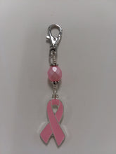 Load image into Gallery viewer, Zipper Pull with Pink ribbon - Lively Accents