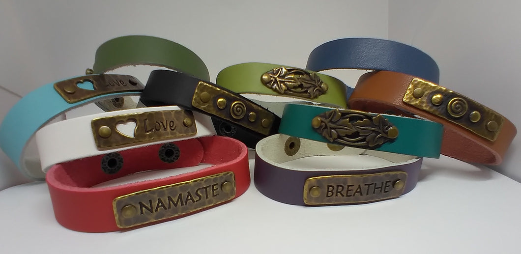 Leather Cuff Bracelets - Lively Accents