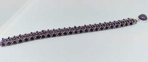 Purple woven bracelet