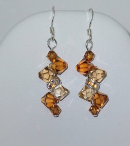 Swarovski Crystal dangle earrings - Lively Accents