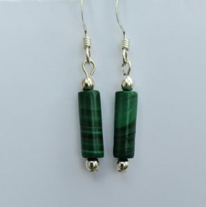 Gemstone Tube Earrings - Lively Accents