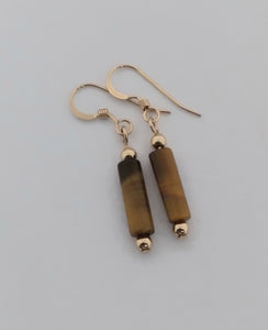 Gemstone Tube Earrings - Lively Accents