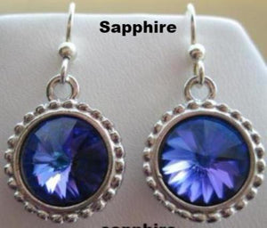 Swarovski Crystal Rivoli Dangle Earrings - Lively Accents