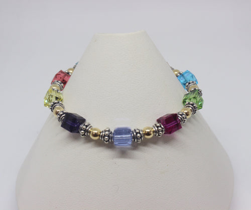 Swarovski Crystal Large Cube Bracelet - Lively Accents