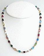 Swarovski Crystal Small Cube Necklace - Lively Accents