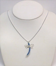 Load image into Gallery viewer, Sterling Silver Wire Dragonfly Earrings &amp; Necklace - Lively Accents