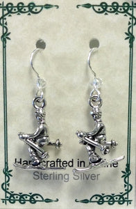 Downhill Skier Earrings - Lively Accents