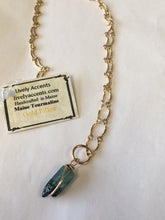 Load image into Gallery viewer, Petite Blue Maine Tourmaline Pendant - Lively Accents