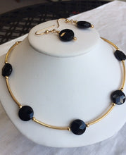 Load image into Gallery viewer, Black Onyx 14k Gold Necklace Set - Lively Accents