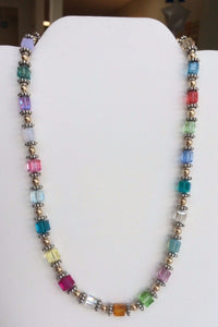 Swarovski Crystal Large Cube Necklace - Lively Accents