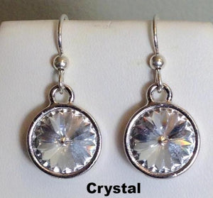 Swarovski Crystal Rivoli Dangle Earrings - Lively Accents