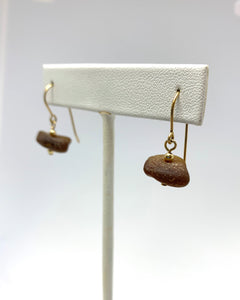 Sea Glass Dangle Earrings - Lively Accents