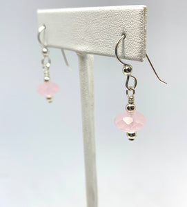 Maine Rose Quartz Earrings - Lively Accents