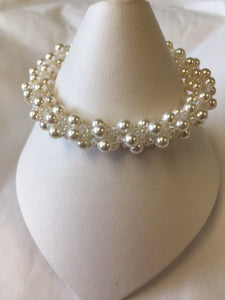 Spiral Bracelet with Swarovski Pearls - Lively Accents