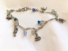 Load image into Gallery viewer, Nautical Charm Bracelet with Swarovski Crystal Accents - Lively Accents