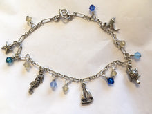 Load image into Gallery viewer, Nautical Charm Bracelet with Swarovski Crystal Accents - Lively Accents