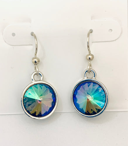 Swarovski Crystal Rivoli Dangle Earrings - Lively Accents
