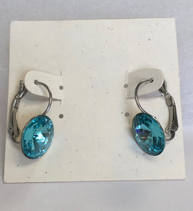 Swarovski Crystal Rivoli Leverback Earrings - Lively Accents