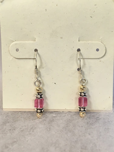 Swarovski Crystal Small Cube Earrings - Lively Accents