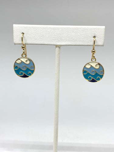 Ocean Waves Earrings - Lively Accents