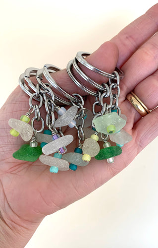 Sea Glass Key Chains - Lively Accents