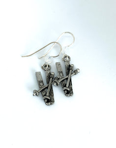 Ski and Pole Earrings - Lively Accents