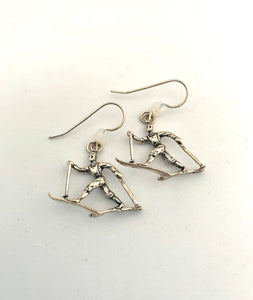 Cross Country Skier Earrings - Lively Accents