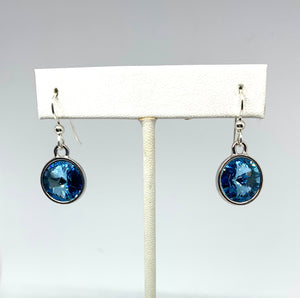 Birthstone Swarovski Rivoli Dangle Earrings - Lively Accents