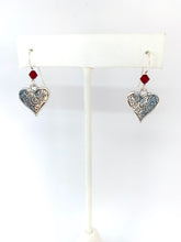 Load image into Gallery viewer, Silver Heart Earrings - Lively Accents