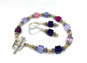 Cupid's Arrow Swarovski Crystal Bracelet and Earring Set - Lively Accents