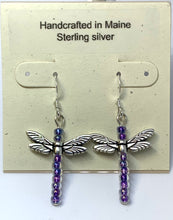 Load image into Gallery viewer, Dragonfly Beaded Earrings - Lively Accents