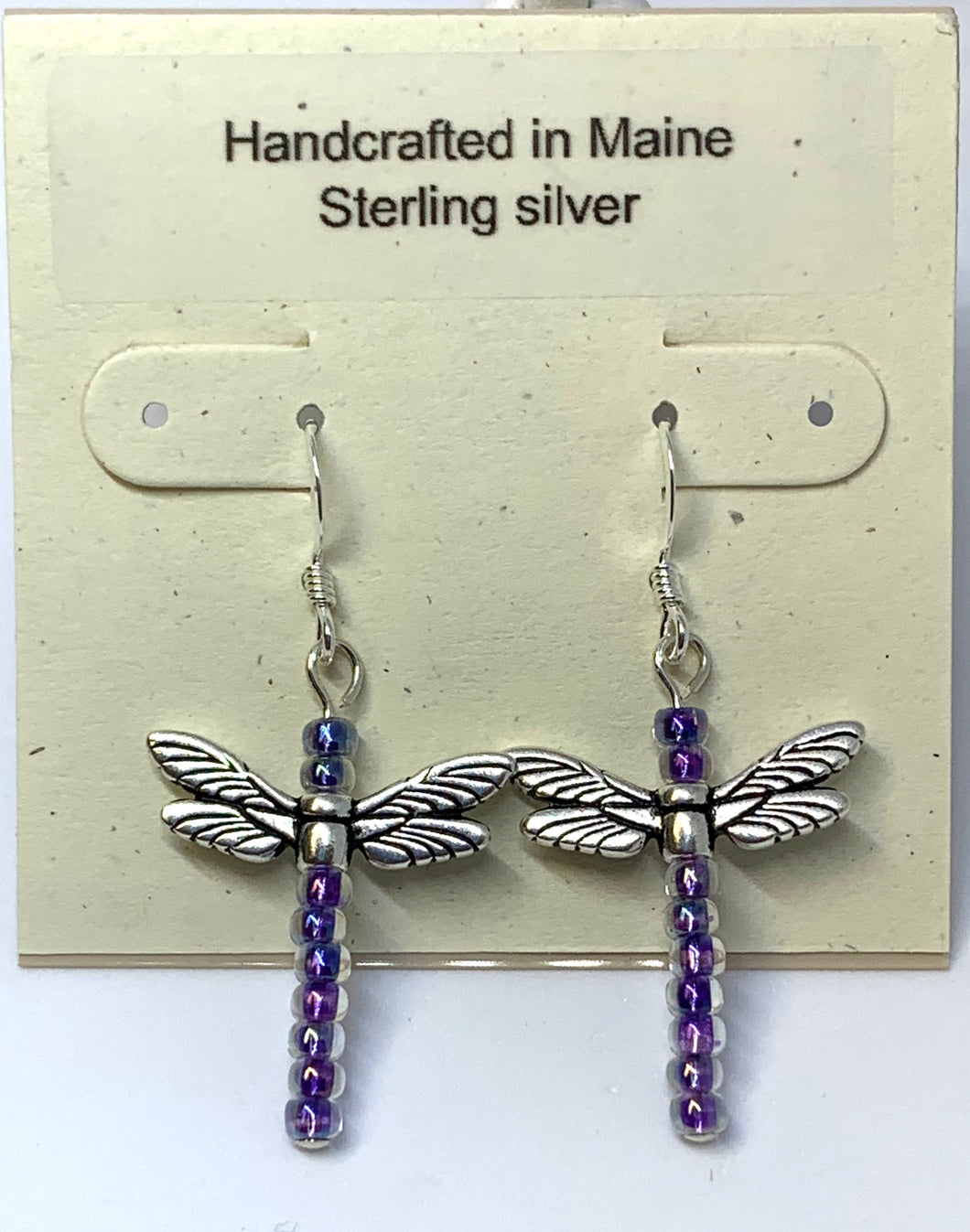 Dragonfly Beaded Earrings - Lively Accents