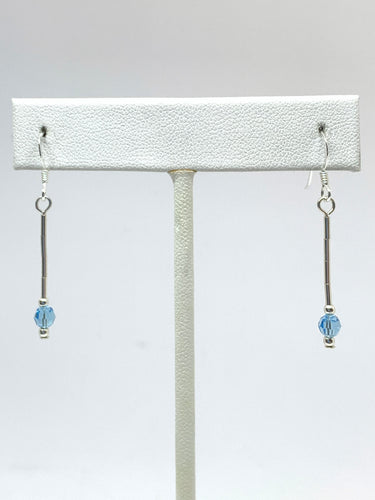 Birthstone Liquid Silver Earrings - Lively Accents