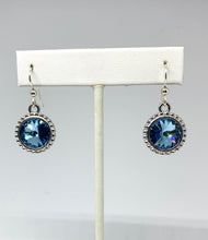 Load image into Gallery viewer, Birthstone Swarovski Beaded Border Rivoli Dangles - Lively Accents
