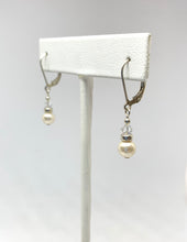Load image into Gallery viewer, Birthstone and Pearl Leverback Earrings - Lively Accents