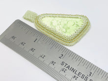Load image into Gallery viewer, Lemon Chrysophase Bead Embroidered Pendant - Lively Accents