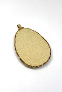 Picture Jasper Bead Embroidered Pendant - Lively Accents